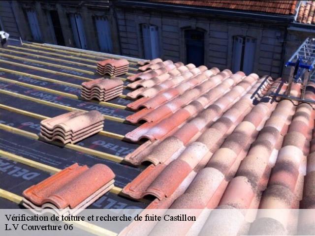 Vérification de toiture et recherche de fuite  castillon-06500 L.V Couverture 06