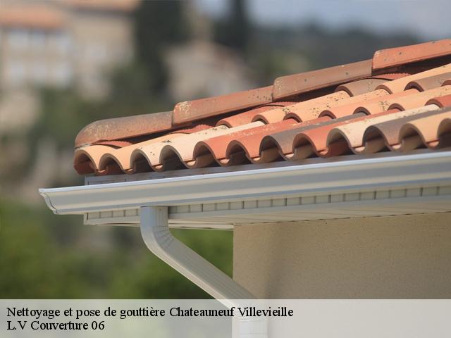 Nettoyage et pose de gouttière  chateauneuf-villevieille-06390 L.V Couverture 06